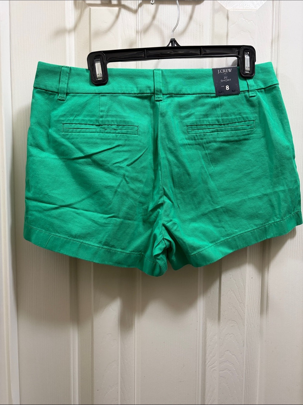 NWT J. Crew Bright Green Cotton Chino Shorts 8